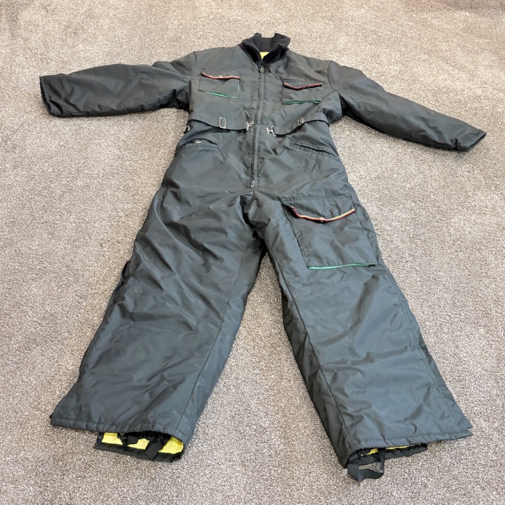 John Deere The Beautiful Bodyguards Mens XL Black Insulated Snow Suit Coveralls